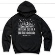 Faith the size of a mustard seed can move mountains hoodie Black / S