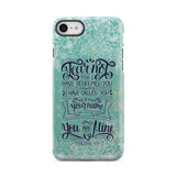 Fear not for I have redeemed you Isaiah 43:1 Bible verse phone case iPhone 8 / Tough