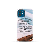 For God has not given us a spirit of fear phone case Christian cases iPhone 12 Mini / Tough