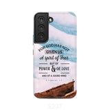 For God has not given us a spirit of fear phone case Christian cases Samsung Galaxy S22 / Tough