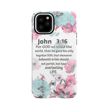 For God so loved the world John 3:16 Bible verse phone case iPhone 11 Pro / Tough
