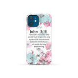 For God so loved the world John 3:16 Bible verse phone case iPhone 12 Mini / Tough