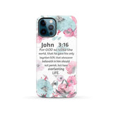 For God so loved the world John 3:16 Bible verse phone case iPhone 12 Pro / Tough