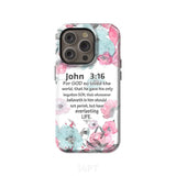 For God so loved the world John 3:16 Bible verse phone case iPhone 14 Pro / Tough