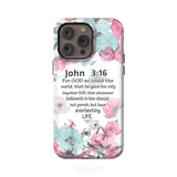 For God so loved the world John 3:16 Bible verse phone case iPhone 14 Pro Max / Tough