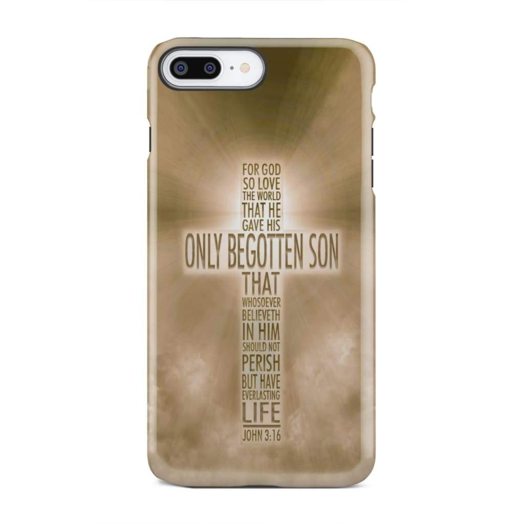 For God so loved the world John 3:16 KJV Bible verse phone case iPhone 7 Plus / Tough