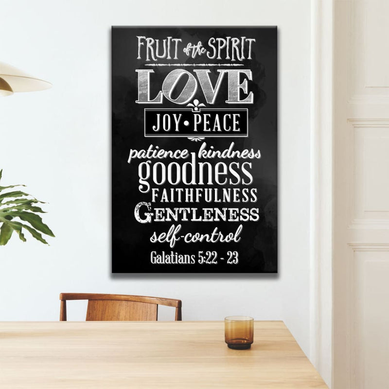 Fruit of the Spirit Wall Art Sign Canvas, Galatians 5:22-23 Bible Verse ...