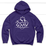 God is Greater Than The Highs and The Lows Christian hoodie Purple / S