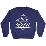God is Greater Than The Highs and The Lows Christian sweatshirt Purple / S