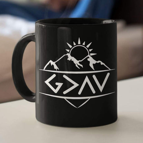 God is Greater Than The Highs and The Lows Coffee Mug 11 oz