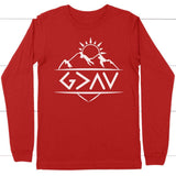 God is Greater Than The Highs and The Lows long sleeve shirt Red / S