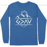 God is Greater Than The Highs and The Lows long sleeve shirt True Royal / S