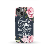 God is within her she will not fall Psalm 46:5 bible verse phone case iPhone 13 / Tough