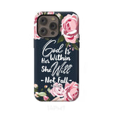 God is within her she will not fall Psalm 46:5 bible verse phone case iPhone 14 Pro Max / Tough