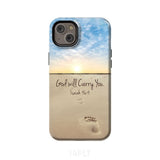 God will carry you Isaiah 46:4 Bible verse phone case iPhone 14 Plus / Tough