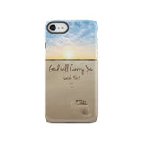 God will carry you Isaiah 46:4 Bible verse phone case iPhone SE 2020 / Tough