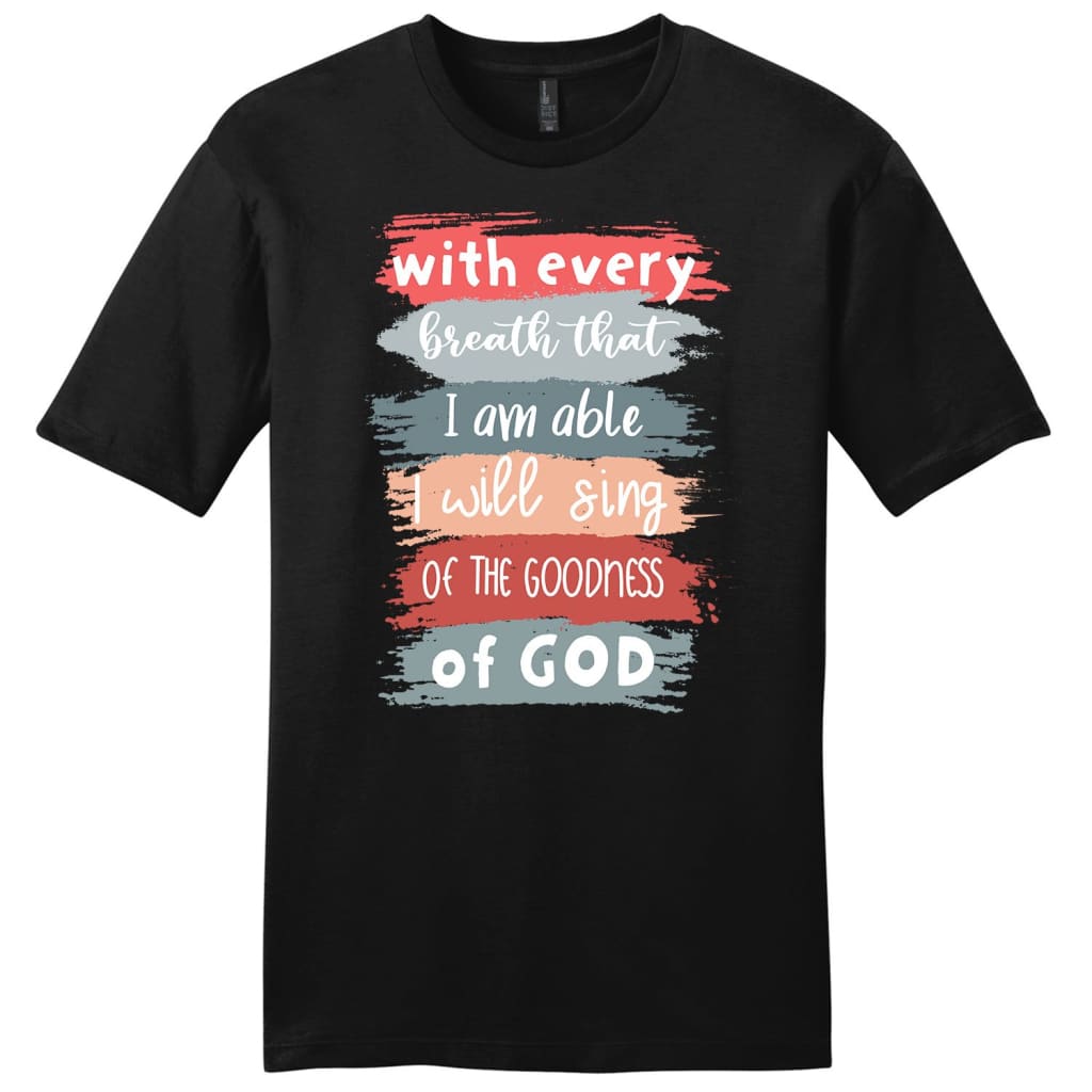 Goodness of God mens Christian t-shirt Black / S