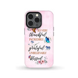 Grateful thankful blessed phone case Butterfly floral Christian cases iPhone 13 Pro / Tough