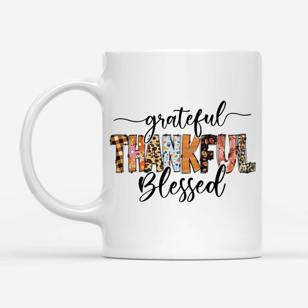 C&F Home 30 oz. Grateful, Thankful, Blessed Mug