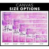 Canvas size options.
