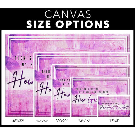 Canvas size options.