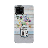 Hummingbird flowers Today I choose joy phone case iPhone 11 Pro / Tough