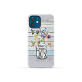 Hummingbird flowers Today I choose joy phone case iPhone 12 Mini / Tough