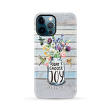 Hummingbird flowers Today I choose joy phone case iPhone 12 Pro Max / Tough