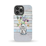Hummingbird flowers Today I choose joy phone case iPhone 13 Pro Max / Tough