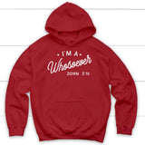 I am a whosoever John 3:16 Bible verse hoodie | Faith hoodie Red / S