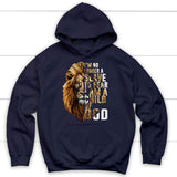 I am no longer a slave to fear I am a child of God Christian hoodie Navy / S