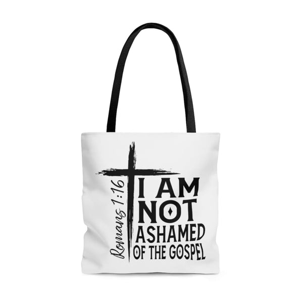 For I am not ashamed of the gospel of Christ Romans 1:16 tote bag, Bible  verse tote bags | Christian tote bags, Bible verses, Gospel