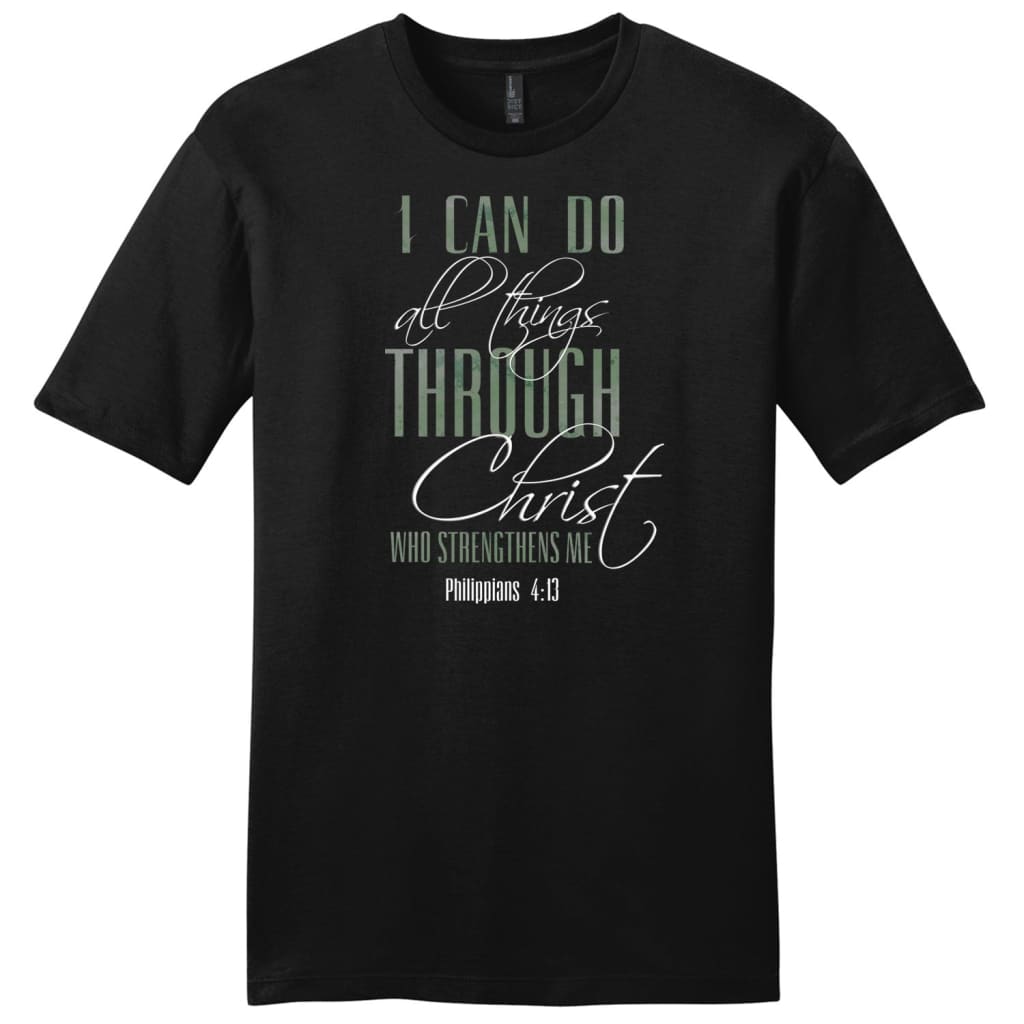 I can do all things through Christ Men’s t-shirt Black / S