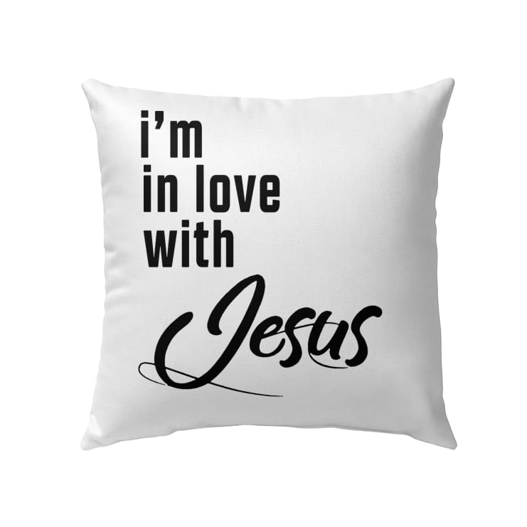 I’m in love with Jesus Christian pillow