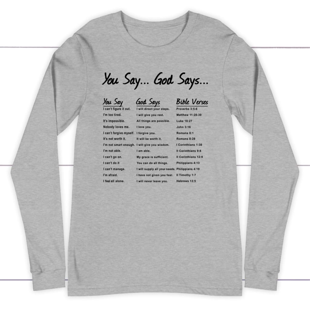 I’m not perfect but God’s grace is bigger than my sins long sleeve t shirt Athletic Heather / S