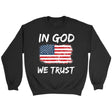 In God we trust American flag sweatshirt - Christian sweatshirts Black / S