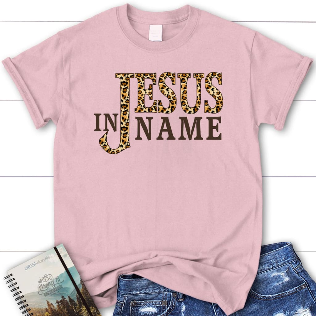 Hooked On Jesus Fish Sign Women T Shirt Pink / XX-Large