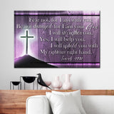 "Isaiah 41:10 Wall Art Canvas Print" featuring "Fear Not For I Am With You" Bible verse.