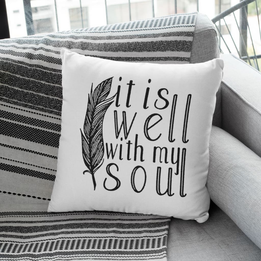 It is well shop with my soul pillow