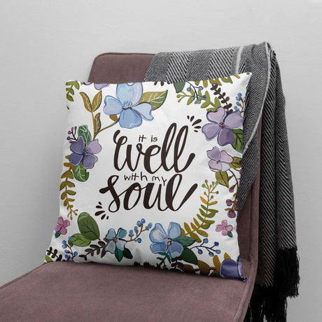 It well with my soul Christian pillow