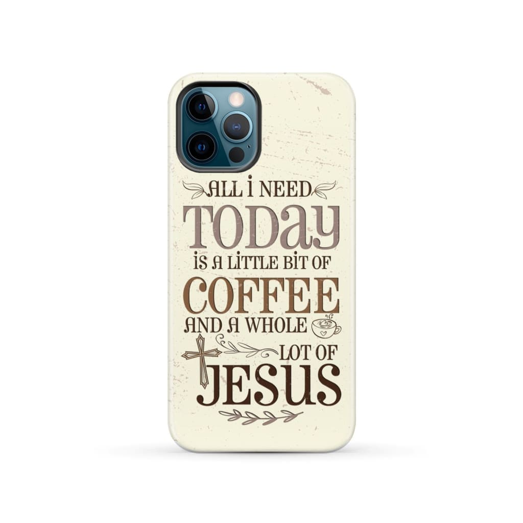 Jesus and coffee phone case Christian cases iPhone 12 Pro / Tough