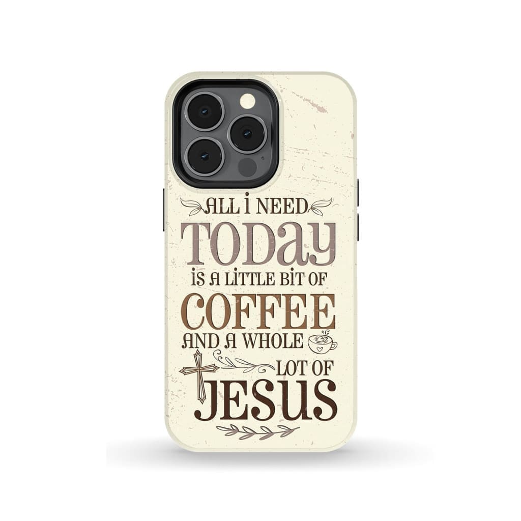 Jesus and coffee phone case Christian cases iPhone 13 Pro / Tough