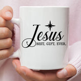 Jesus best gift ever Christian Christmas coffee mug 11 oz
