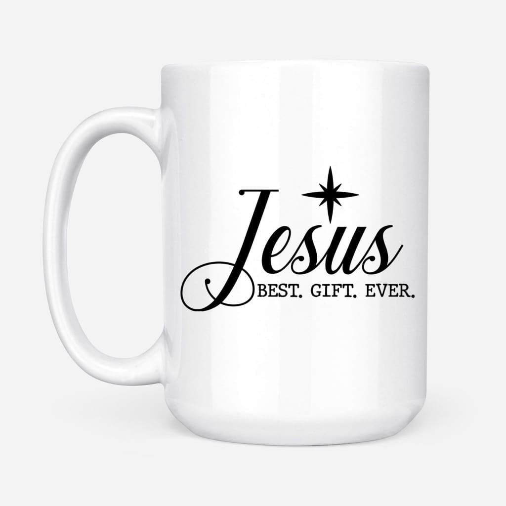 Jesus best gift ever Christian Christmas coffee mug 15 oz
