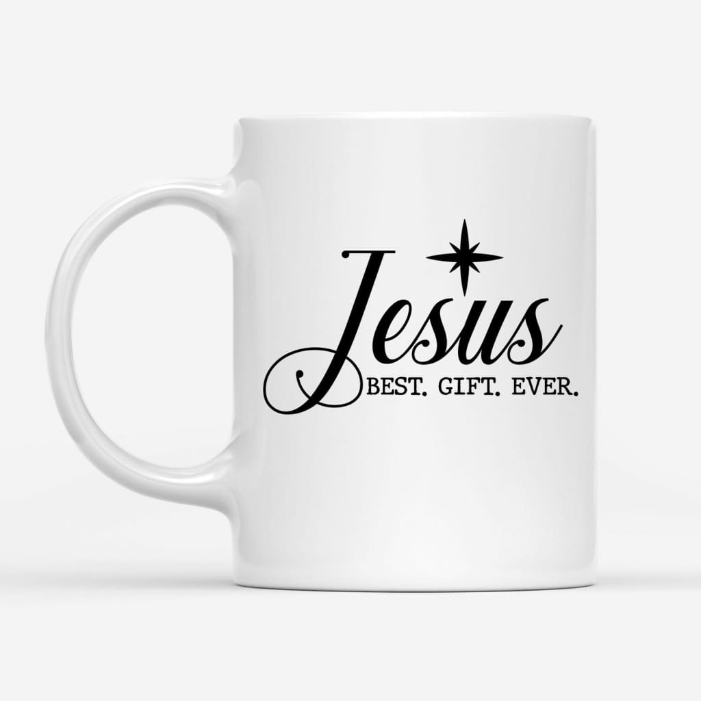 Jesus best gift ever Christian Christmas coffee mug