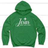 Jesus best gift ever Christian Christmas hoodie Irish Green / S