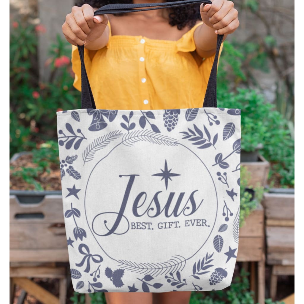 Jesuspirit Zippered Bible Tote Bag | Gift for Christian | Flower Cross Leather Bag with Long Strap| Christian Gift, Religious Gift, Christmas Gift