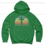 Jesus Changes Everything Vintage Christian hoodie Irish Green / S