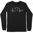 Jesus heartbeat long sleeve t-shirt | Christian apparel Black / S