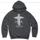 Jesus is my savior not my religion Christian hoodie | Christian apparel Dark Heather / S